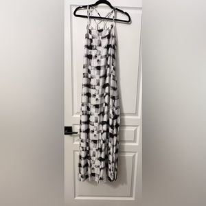 Never been work black and white dress